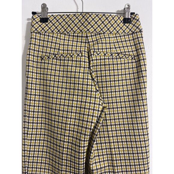 SPANX The Perfect Pant Kick Flare Houndstooth New Yellow/Black size XSmall - Picture 7 of 16